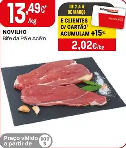 Intermarché Novilho Bife da Pá e Acém promoção