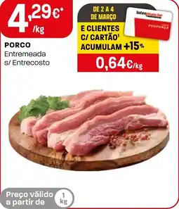 Intermarché PORCO Entremeada s/Entrecosto promoção