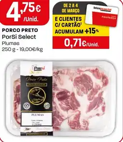 Intermarché PORCO PRETO PorSi Select promoção