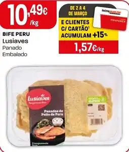 Intermarché BIFE PERU Lusiaves Panado Embalado promoção