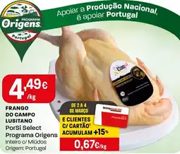 Intermarché Frango do campo lusitano PorSi Select Programa Origens promoção