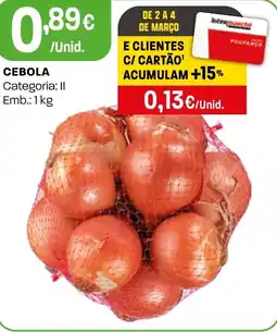 Intermarché Cebola promoção