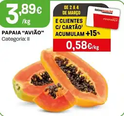 Intermarché Papaia "avião" promoção