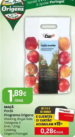 Intermarché Maçã PorSi Programa Origens promoção