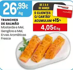 Intermarché Tranches de salmão promoção