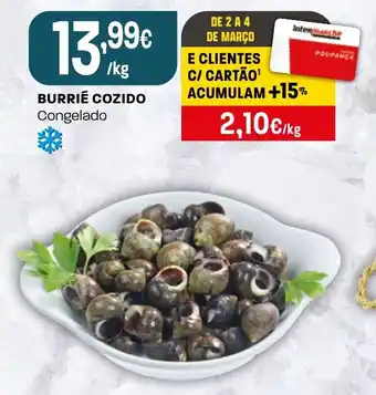 Intermarché Burrie cozido congelado promoção