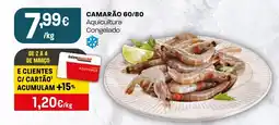 Intermarché Camarão 60/80 aquicultura congelado promoção
