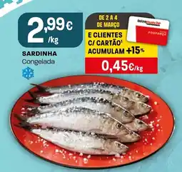 Intermarché Sardinha congelada promoção