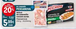 Intermarché Miolo de camarão cozido 40/60 Pescanova promoção