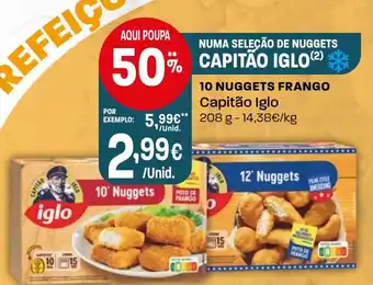 Intermarché 10 nuggets frango capitão iglo promoção