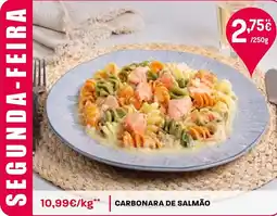 Intermarché Carbonara de salmão promoção