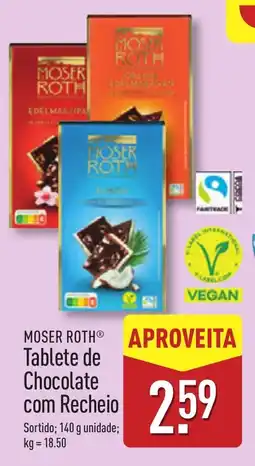 ALDI MOSER ROTH Tablete de Chocolate com Recheio promoção