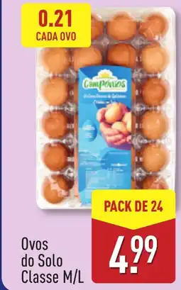 ALDI Ovos do Solo Classe M/L promoção