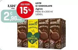 Intermarché Leite c/ chocolate Agros promoção