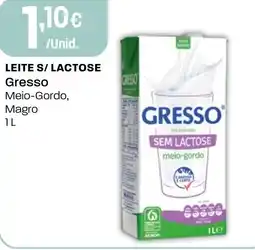 Intermarché Leite s/ lactose Gresso promoção