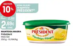 Intermarché Manteiga magra Président promoção