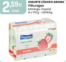 Intermarché Iogurte líquido aroma Pāturages promoção