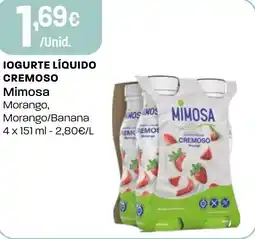 Intermarché Iogurte líquido cremoso Mimosa promoção