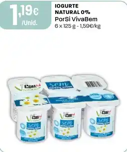 Intermarché Iogurte natural 0% porsi vivabem promoção