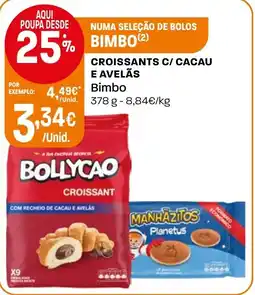Intermarché Croissants c/ cacau e avelãs Bimbo promoção