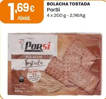 Intermarché Bolacha tostada porsi promoção