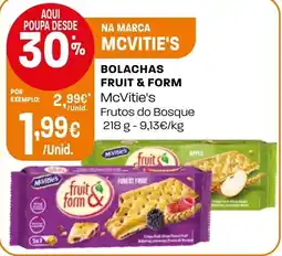 Intermarché Bolachas fruit & form McVitie's promoção