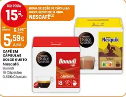 Intermarché Café em cápsulas dolce gusto Nescafé promoção