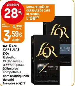 Intermarché Café em cápsulas L'Or promoção