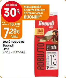 Intermarché Café robusto buondi grão promoção