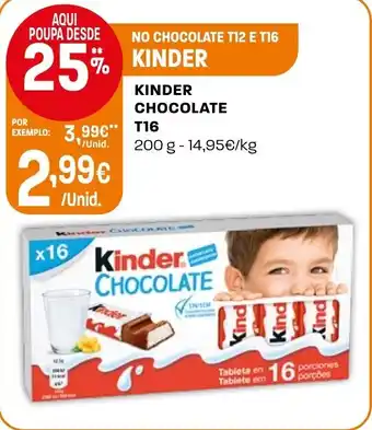 Kinder chocolate t16