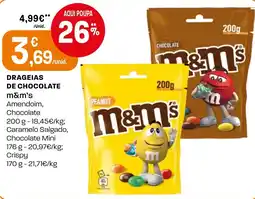 Intermarché Drageias de chocolate m&m's promoção