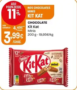 Intermarché Chocolate kit kat promoção
