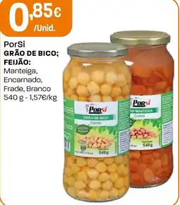 Intermarché Porsi grão de bico; feijão: promoção