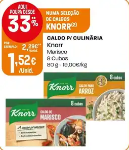 Intermarché Caldo p/ culinária Knorr promoção
