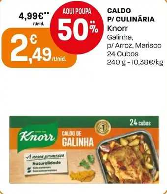 Intermarché Caldo p/culinária Knorr promoção