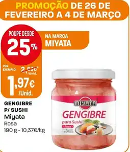 Intermarché Gengibre p/ sushi Miyata promoção