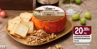 Intermarché Queijo de ovelha curado/barrado PorSi promoção
