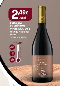 Intermarché SELECÇÃO DE ENOFILOS Vinho DOC Dão promoção