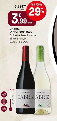 Intermarché CABRIZ Vinho DOC Dão promoção