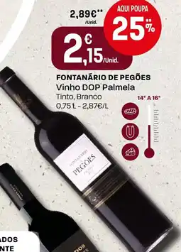 Intermarché FONTANÁRIO DE PEGÕES Vinho DOP Palmela promoção