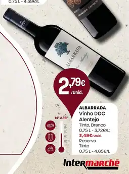 Intermarché ALBARRADA Vinho DOC Alentejo promoção