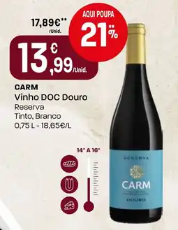 Intermarché CARM Vinho DOC Douro Reserva promoção