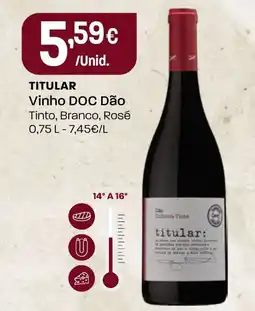 Intermarché TITULAR Vinho DOC Dão promoção