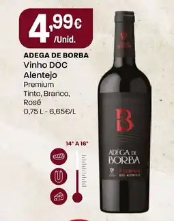 Intermarché ADEGA DE BORBA Vinho DOC Alentejo promoção