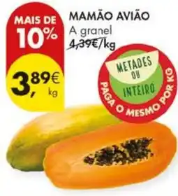 Pingo Doce Mamão avião promoção