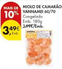 Pingo Doce Miolo de camarão vannamei 60/70 congelado promoção