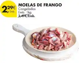 Pingo Doce Moelas de frango congeladas promoção