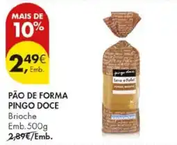 Pingo Doce Pão de forma pingo doce promoção