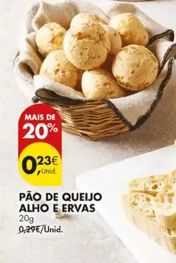 Pingo Doce Pão de queijo alho e ervas promoção