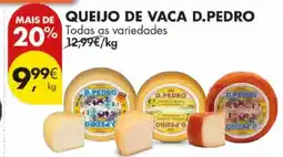 Pingo Doce Queijo de vaca d.pedro promoção